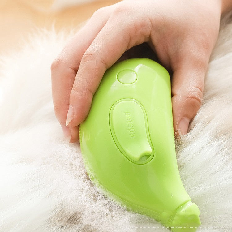 3-in-1 Haustier-Dampfbürste zum Reinigen, Entfilzen und Massieren von Fell