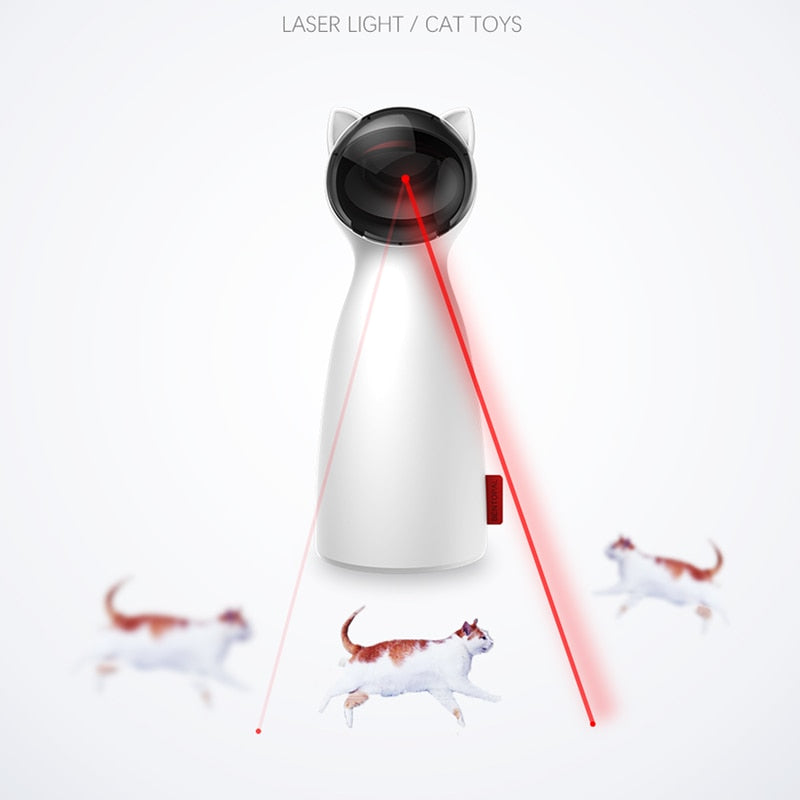 Automatisches LED-Laserspielzeug für Katzen – Bewegung & Spaß