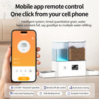 DUOKA 2-in-1 Smart Futterautomat mit Wasserversorgung für Katzen – App-Steuerung