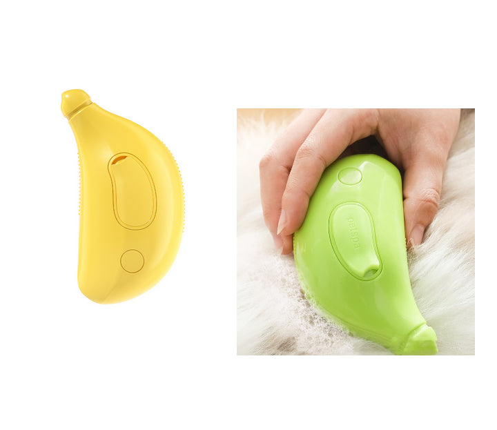 3-in-1 Haustier-Dampfbürste zum Reinigen, Entfilzen und Massieren von Fell