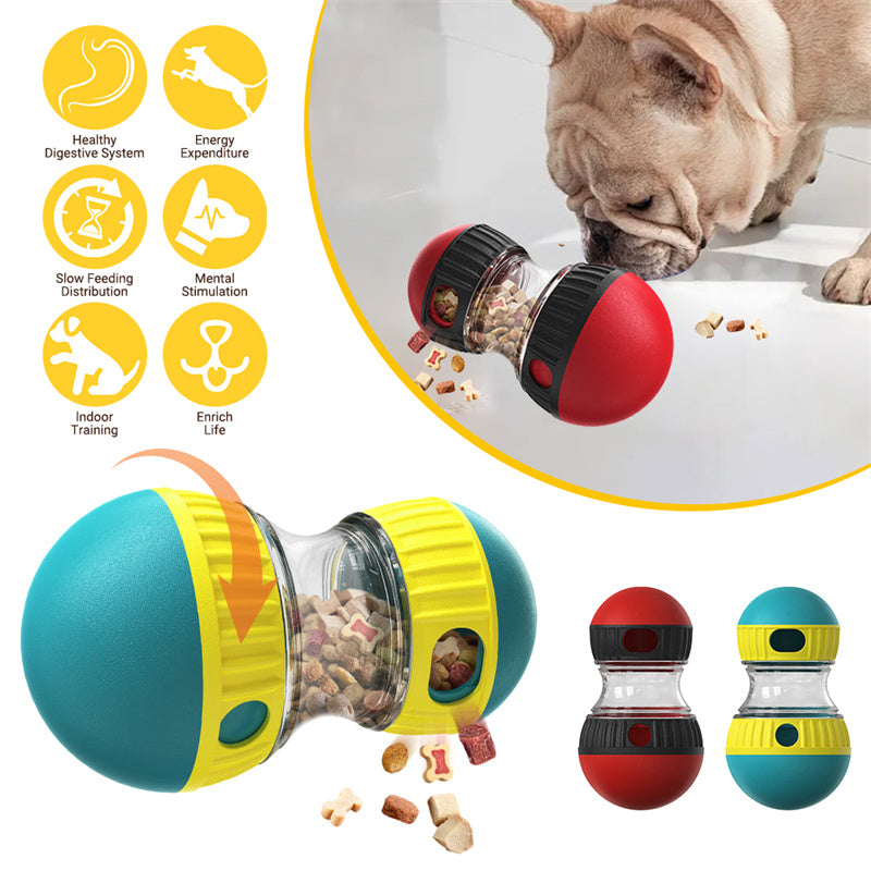 Interaktiver Futterball für Hunde – Intelligenzspielzeug mit Slow-Feeder-Funktion