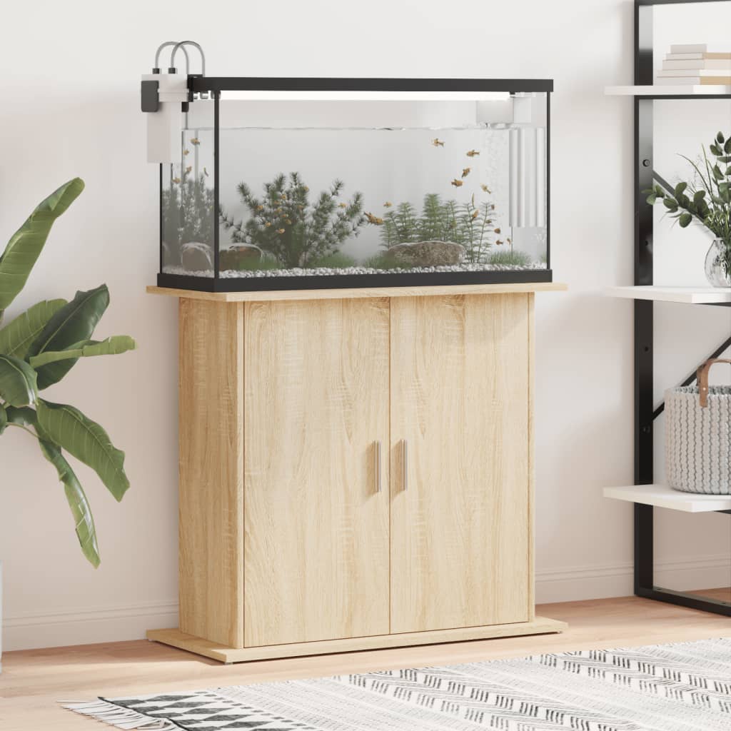 Aquarium Unterschrank 81cm – Stabil & Modern in Sonoma Eiche