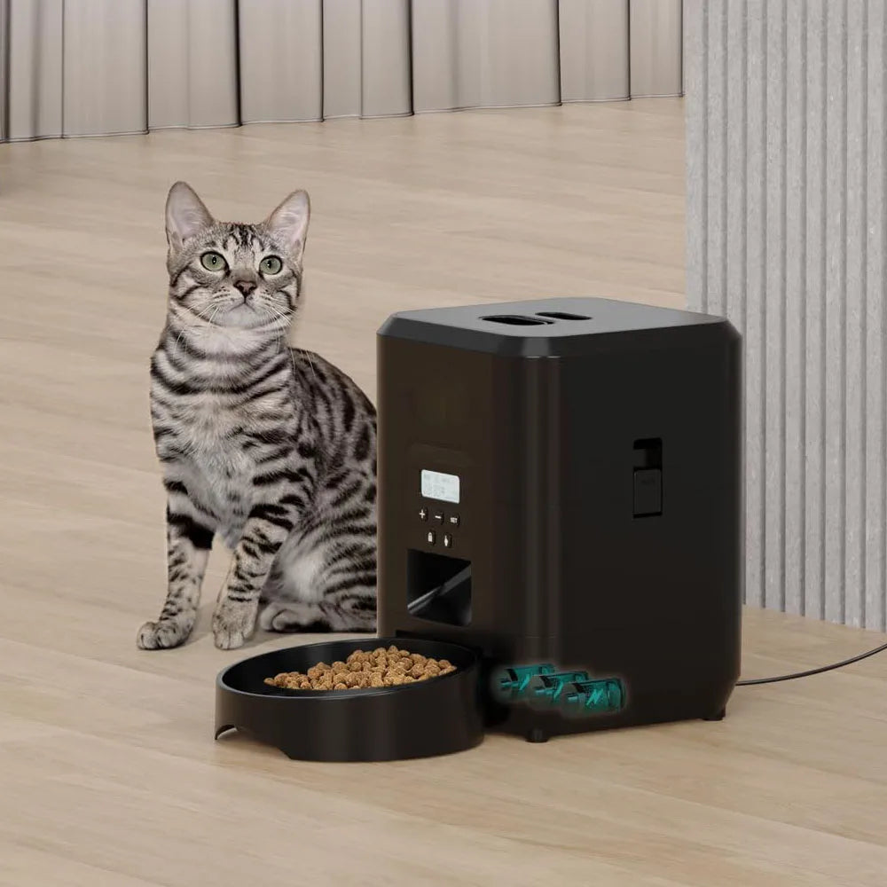 Automatischer Futterautomat mit Timer & Portionskontrolle – Gesunde Ernährung für Katzen & Hunde