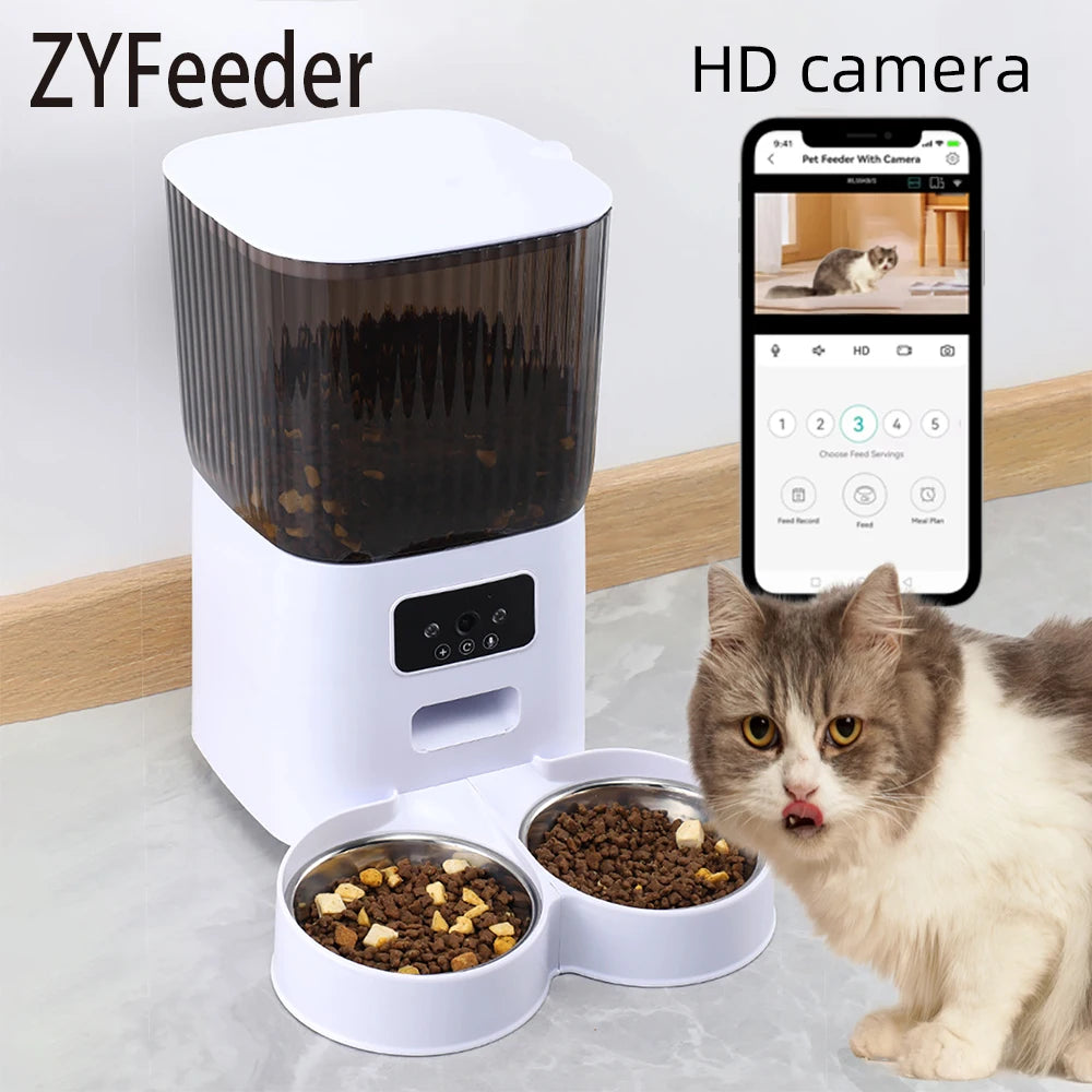 5L WiFi Futterautomat mit Live-Kamera & Edelstahlnapf – Hygienisch & Smart