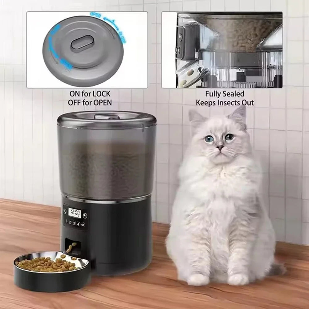 Petavista WiFi Futterautomat – Smarte Fernsteuerung per App für Katzen & kleine Hunde