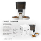 4L Futterautomat mit Doppelnapf, Live-Kamera & App – Futter & Wasser automatisch