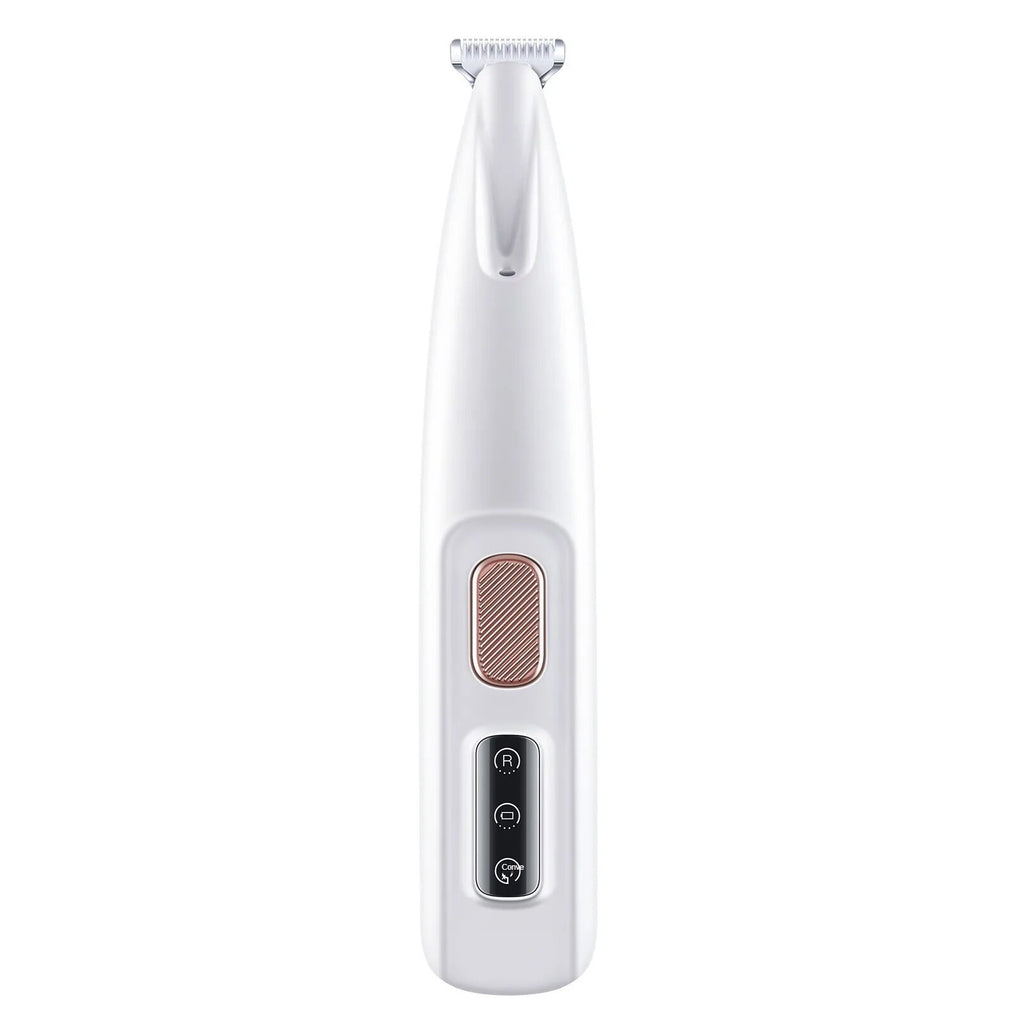Wasserdichter Hunde-Pfotenrasierer mit LED-Licht und breiter Klinge für einfaches Grooming.