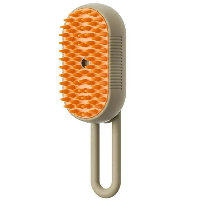 Elektrische 3-in-1 Dampfbürste für Hunde und Katzen zum Entfilzen, Reinigen und Massieren des Fells